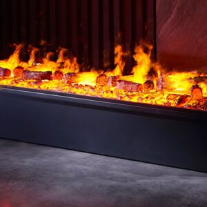 3d water steam fireplace with Simulation resin charcoal