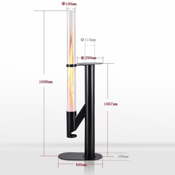 outdoor freestanding pellet rocket stove (2)