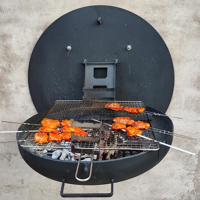 wall mounteed foldable bbq grill