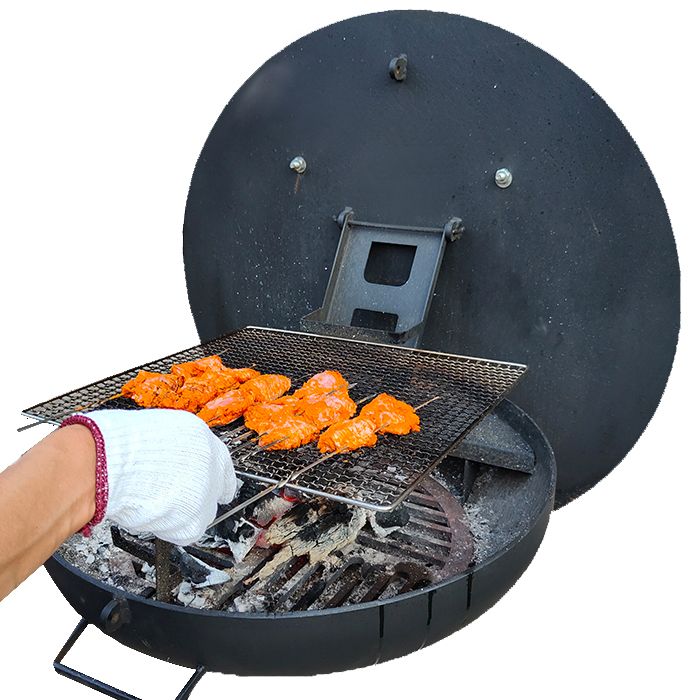 folding wall mounted bbq grill