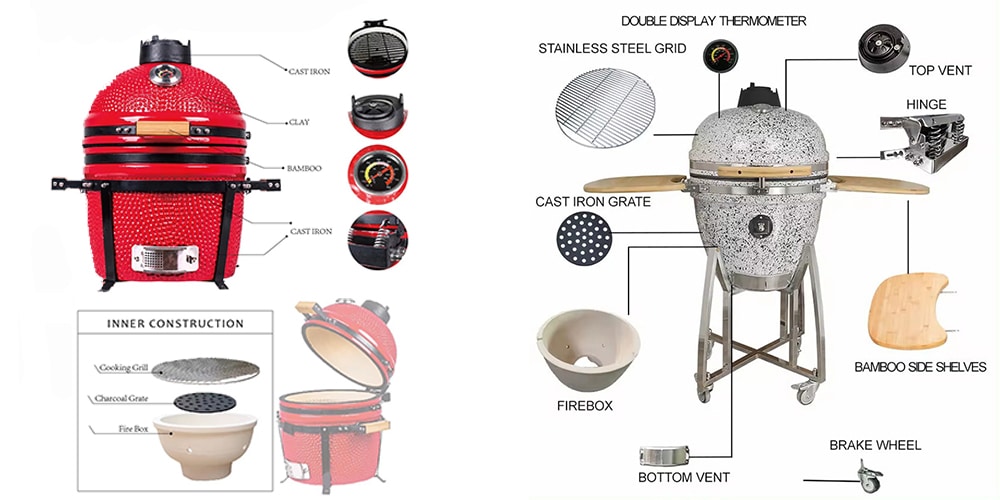 kamado ceramic bbq grill