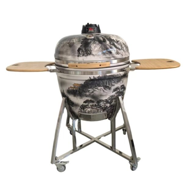 outdoor 21 inch charcoal ceramic bbq grill