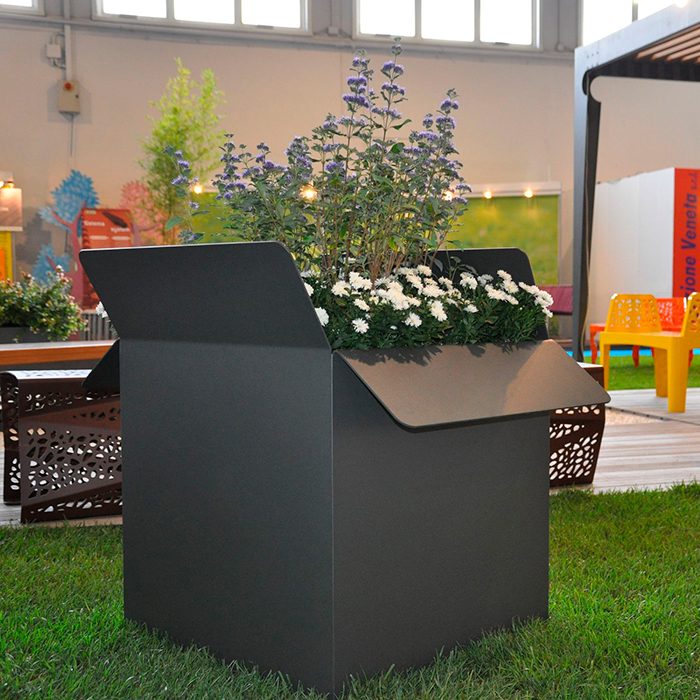 outdoor corten steel planter boxes Carton shape