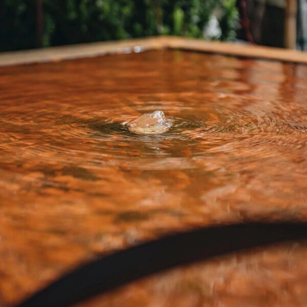 wholesale price corten steel square water fountain