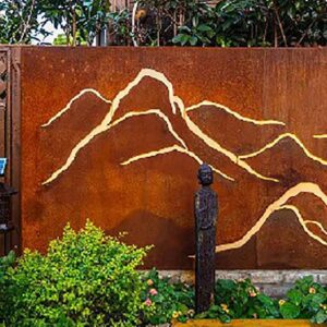 corten steel screen