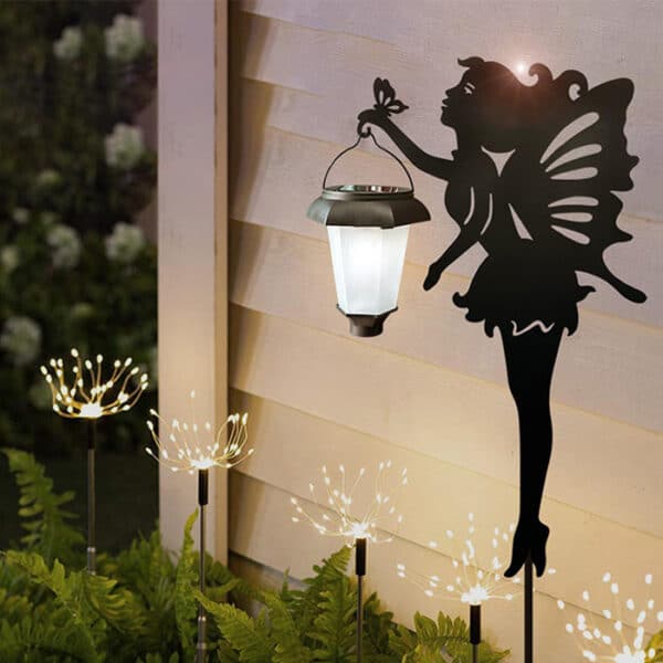 LED Solar Lights Waterproof Fairies Carry Lanterns