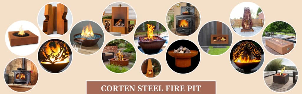 corten steel fire pit