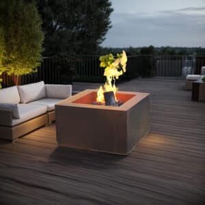 wood burning Corten steel patio firepit