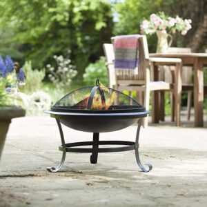 Outdoor 21 inch BBQ metal fire pit