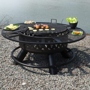 45 inch round fire pit grill