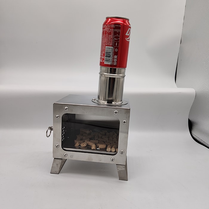 stainless steel table top pellet stove