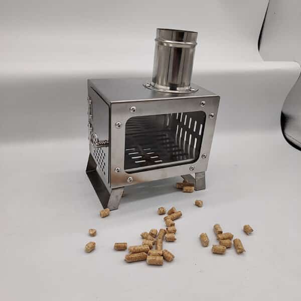 stainless steel table top pellet stove