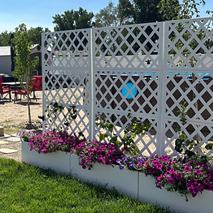 flower box fence